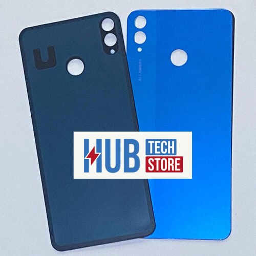 BACK COVER SCOCCA POSTERIORE COPRI BATTERIA RETRO BLUE NAVY HUAWEI HONOR 8X JSN-L23 - NAVY BLUE
