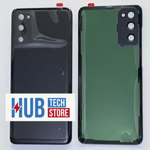 BACK COVER+CAMERA FRAME per SAMSUNG S20 SM-G980 SCOCCA POSTERIORE COPRIBATTERIA - NERO