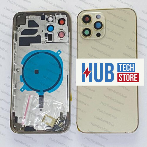 SCOCCA POSTERIORE BACK COVER + FRAME COMPLETA PER IPHONE 13 PRO MAX - ROSE-GOLD