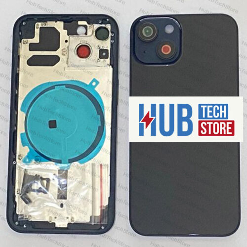 SCOCCA POSTERIORE BACK COVER + FRAME COMPLETA PER IPHONE 13 - NERO